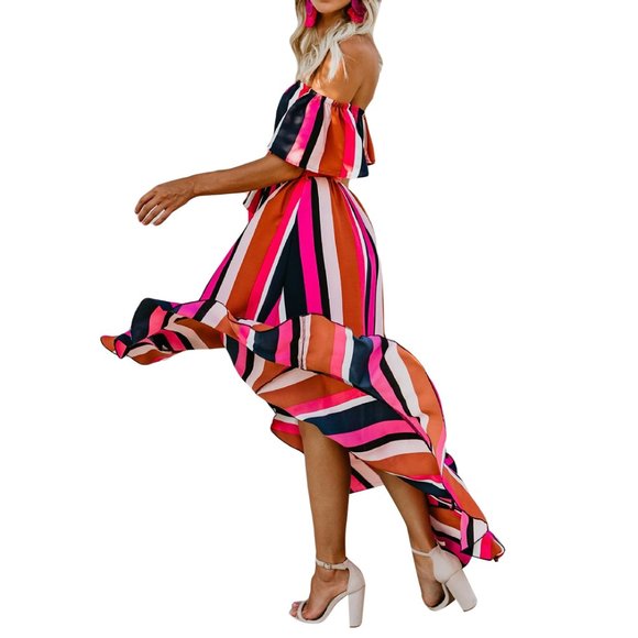 Women's off the shoulder maxi dress - Picture 7 of 7